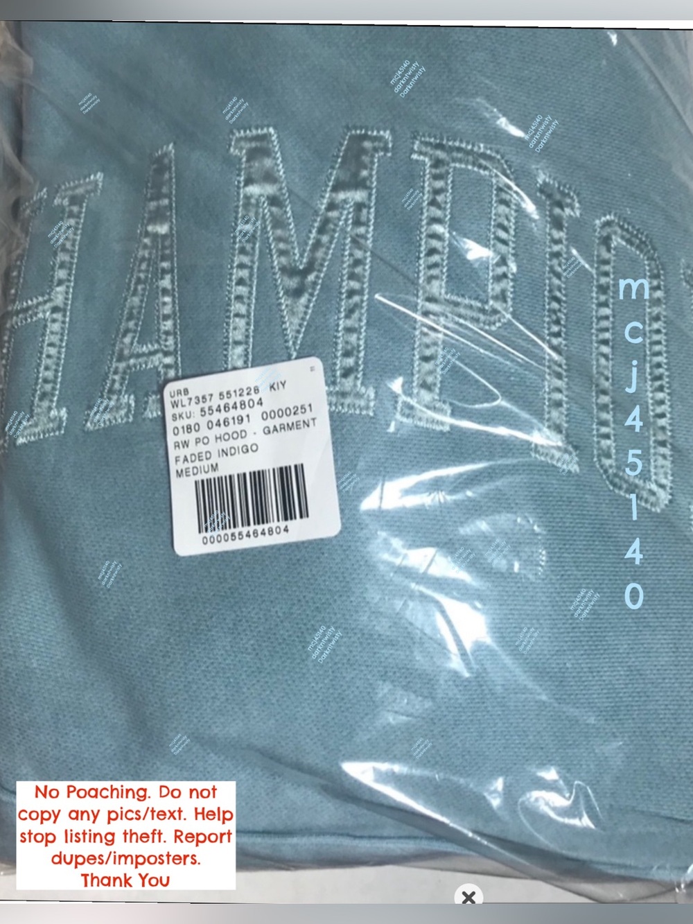 BNWT Urban Outfitters Lim Ed. Champion RW Set Excl Lim Ed M Hoodie, M Pants NWT - Picture 12 of 14